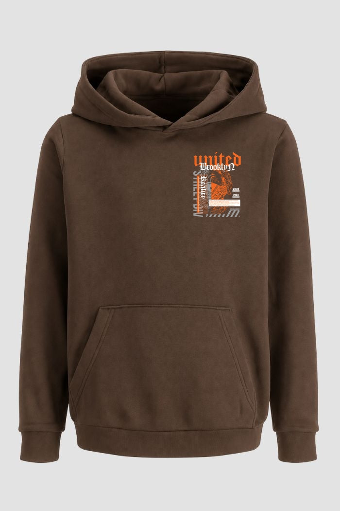 Moletom Canguru Streetwear Unissex Com Capuz | United Brooklyn Est.397-398