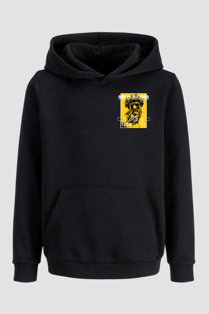 Moletom Canguru Streetwear Unissex Com Capuz | God of all Gods Est.399-400