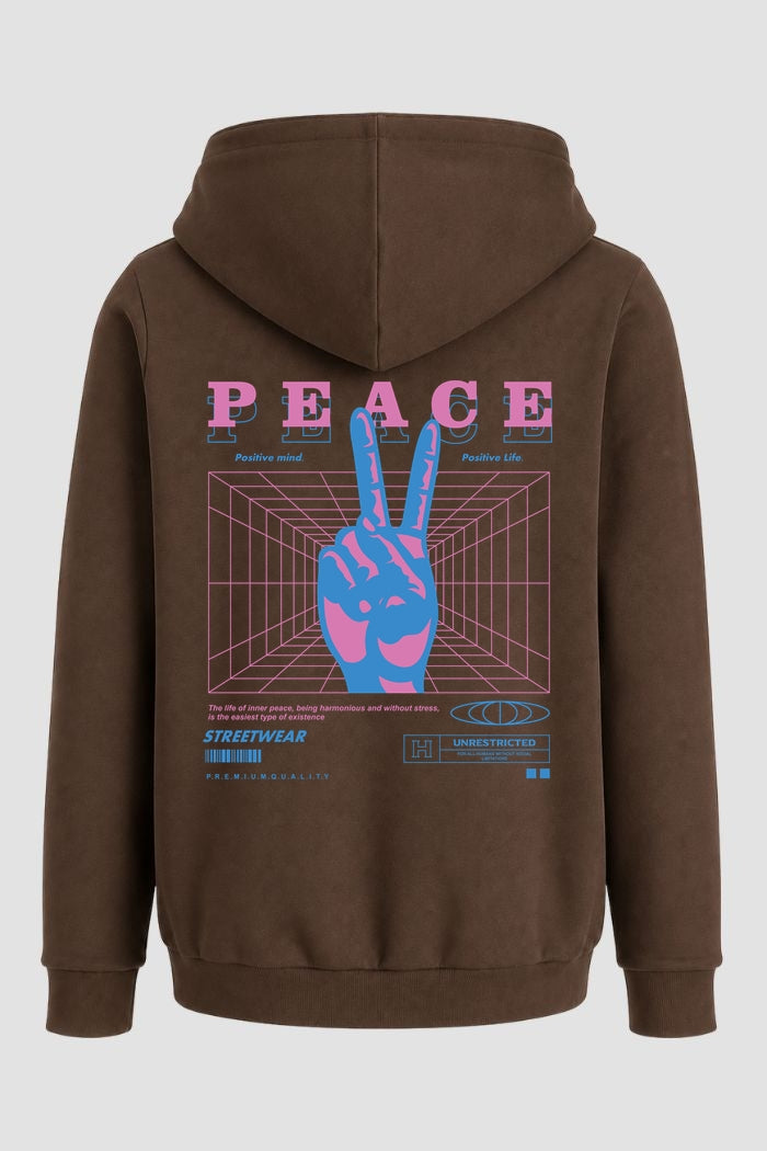 Moletom Canguru Streetwear Unissex Com Capuz | Peace Peace Est.403-404
