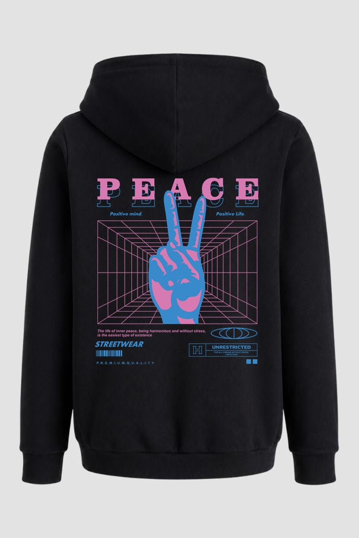 Moletom Canguru Streetwear Unissex Com Capuz | Peace Peace Est.403-404