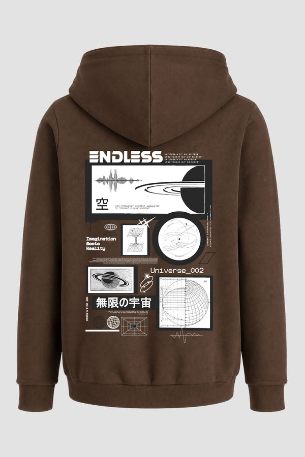 Moletom Canguru Streetwear Unissex Com Capuz | Endless Saturn Est.407-408