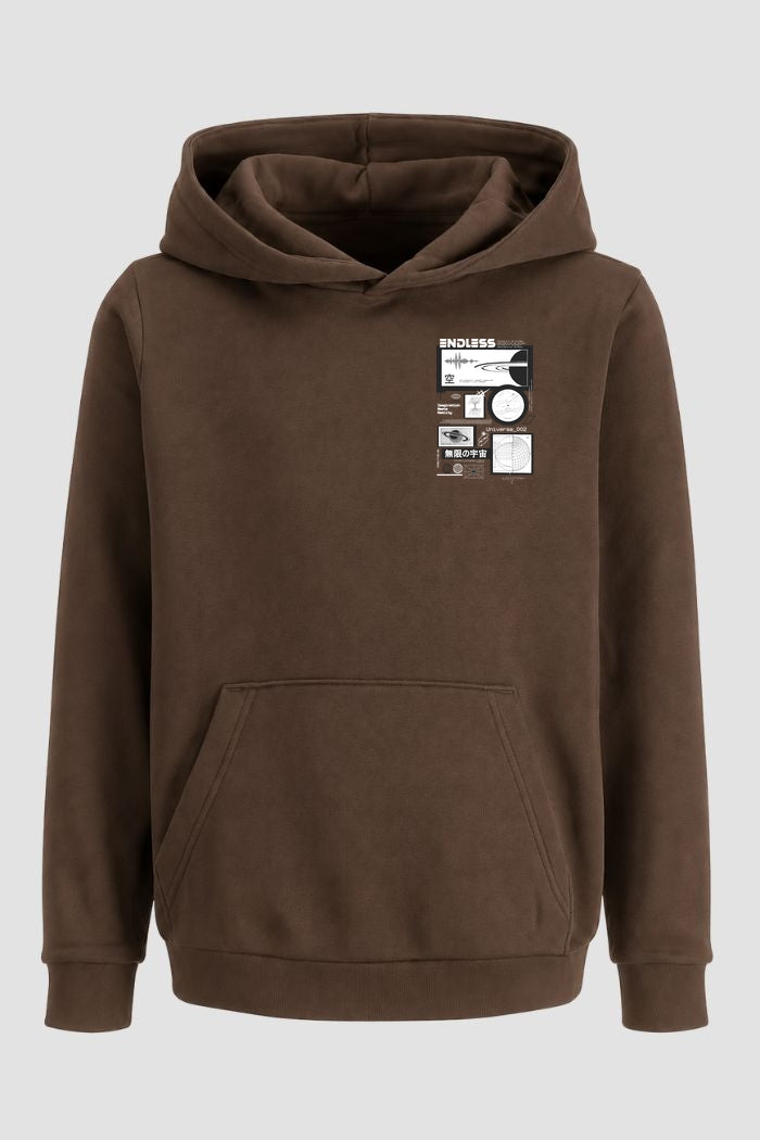 Moletom Canguru Streetwear Unissex Com Capuz | Endless Saturn Est.407-408