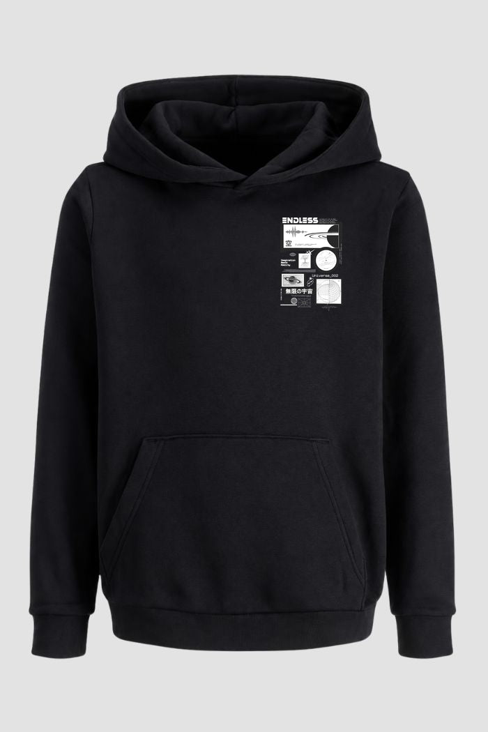 Moletom Canguru Streetwear Unissex Com Capuz | Endless Saturn Est.407-408