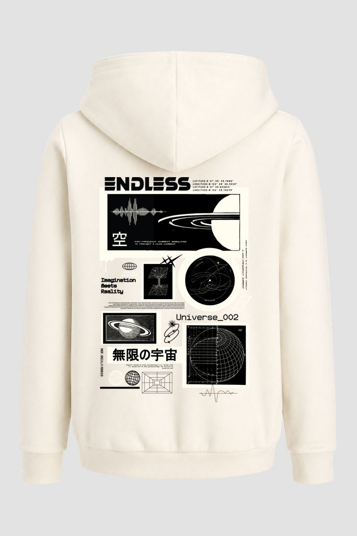 Moletom Canguru Streetwear Unissex Com Capuz | Endless Saturn Est.407-408