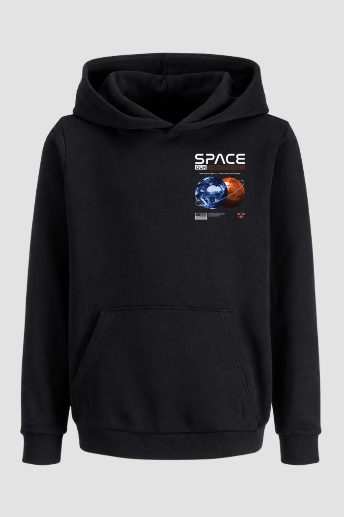Moletom Canguru Streetwear Unissex Com Capuz | Space Our Est. 425-426