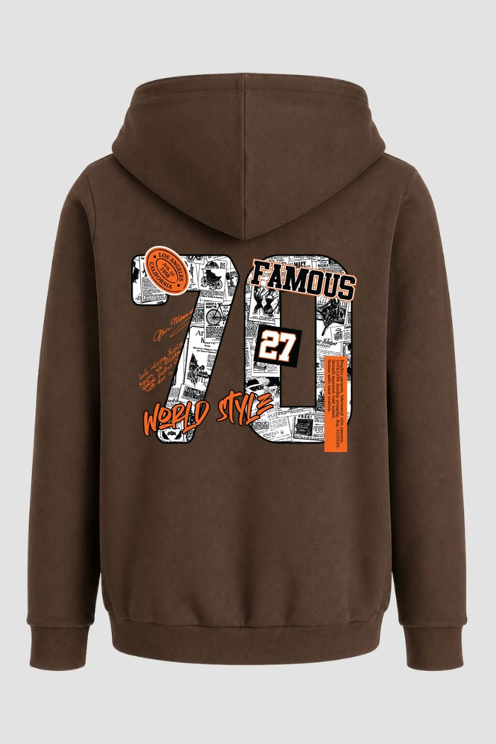 Moletom Canguru Streetwear Unissex Com Capuz | Famous 70 Est. 428