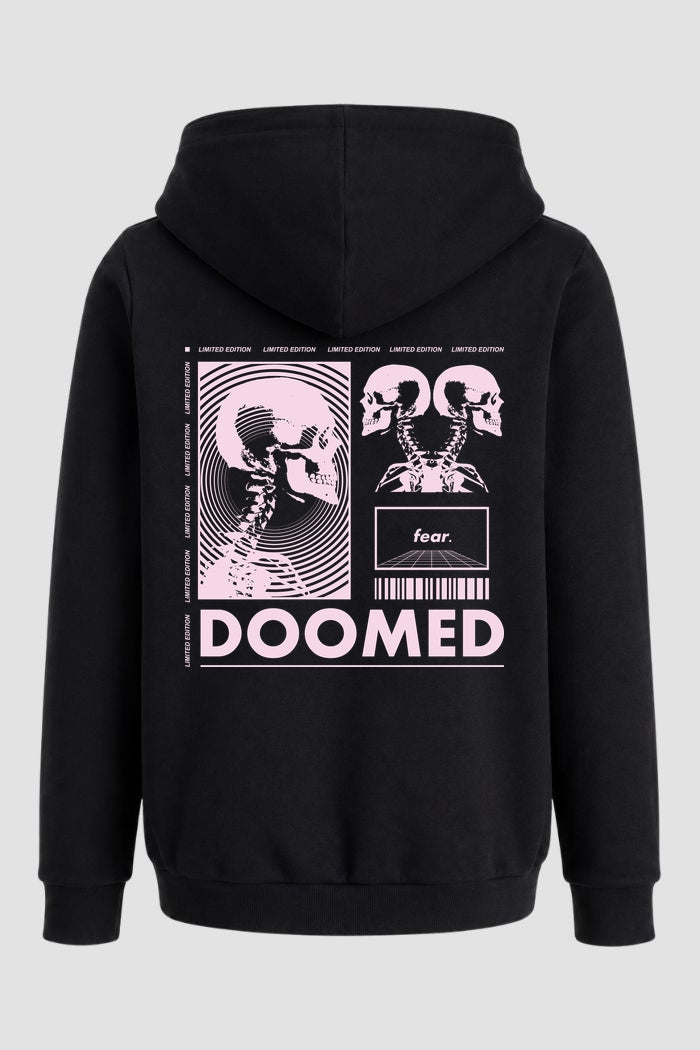 Moletom Canguru Streetwear Unissex Com Capuz | Doomed Skull Est-430-429