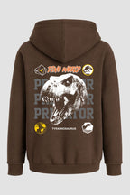 Moletom Canguru Streetwear Unissex Com Capuz | Dino Word Predator Est.333-334