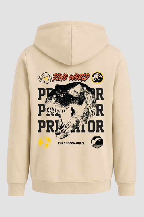 Moletom Canguru Streetwear Unissex Com Capuz | Dino Word Predator Est.333-334