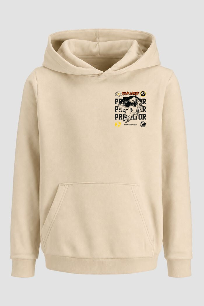 Moletom Canguru Streetwear Unissex Com Capuz | Dino Word Predator Est.333-334