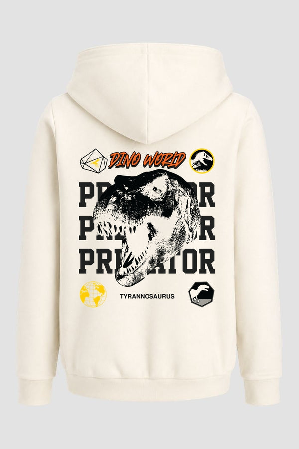Moletom Canguru Streetwear Unissex Com Capuz | Dino Word Predator Est.333-334