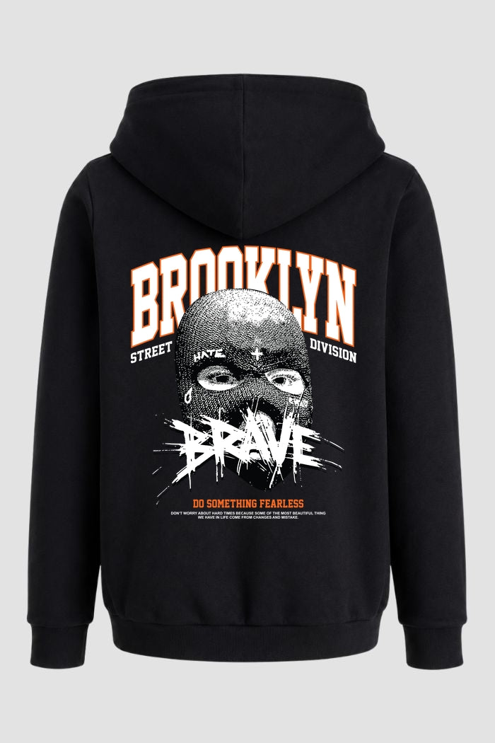 Moletom Canguru Streetwear Unissex Com Capuz | Bad Brookling Division Est.335-336