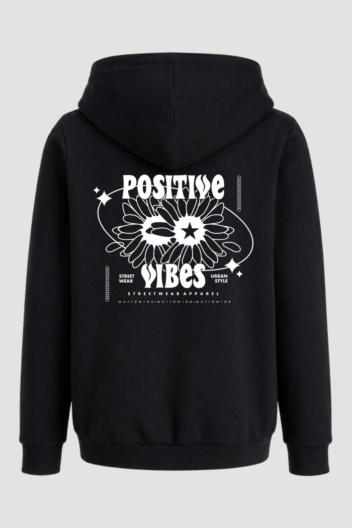 Moletom Canguru Streetwear Unissex Com Capuz | Positive Vibes Est.441-442