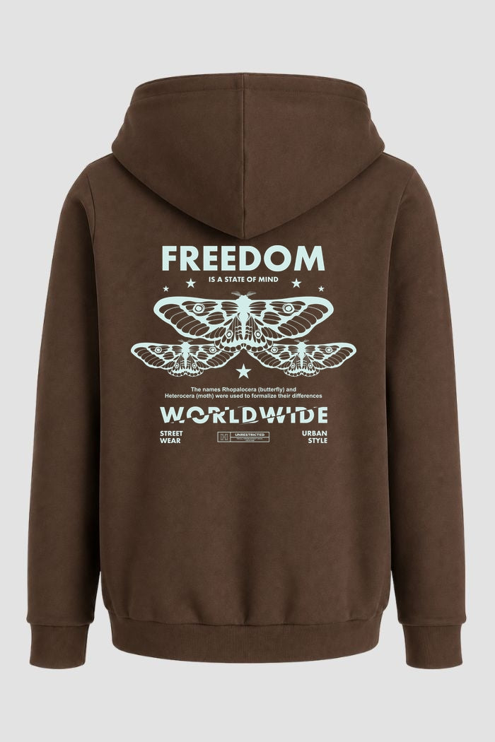 Moletom Canguru Streetwear Unissex Com Capuz | Freedom Worldwide Est.443-444