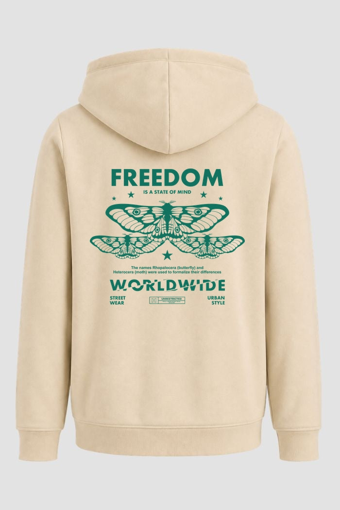 Moletom Canguru Streetwear Unissex Com Capuz | Freedom Worldwide Est.443-444