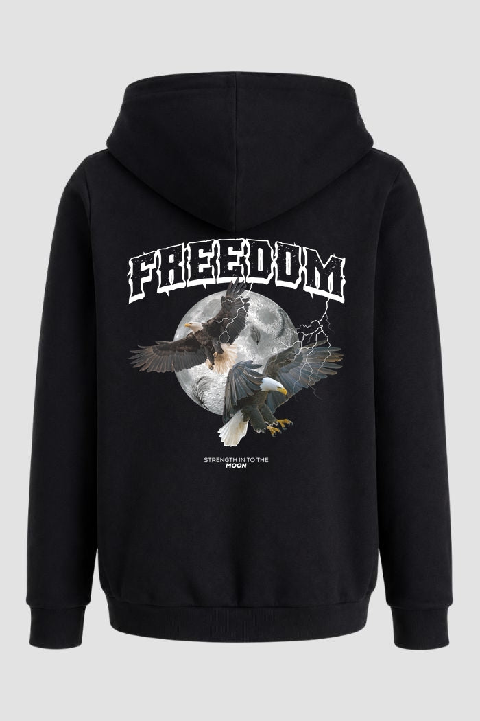 Moletom Canguru Streetwear Unissex Com Capuz | Freedom Moon Est.447-448
