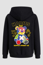 Moletom Canguru Streetwear Unissex Com Capuz | Bad Habits Est.453-454