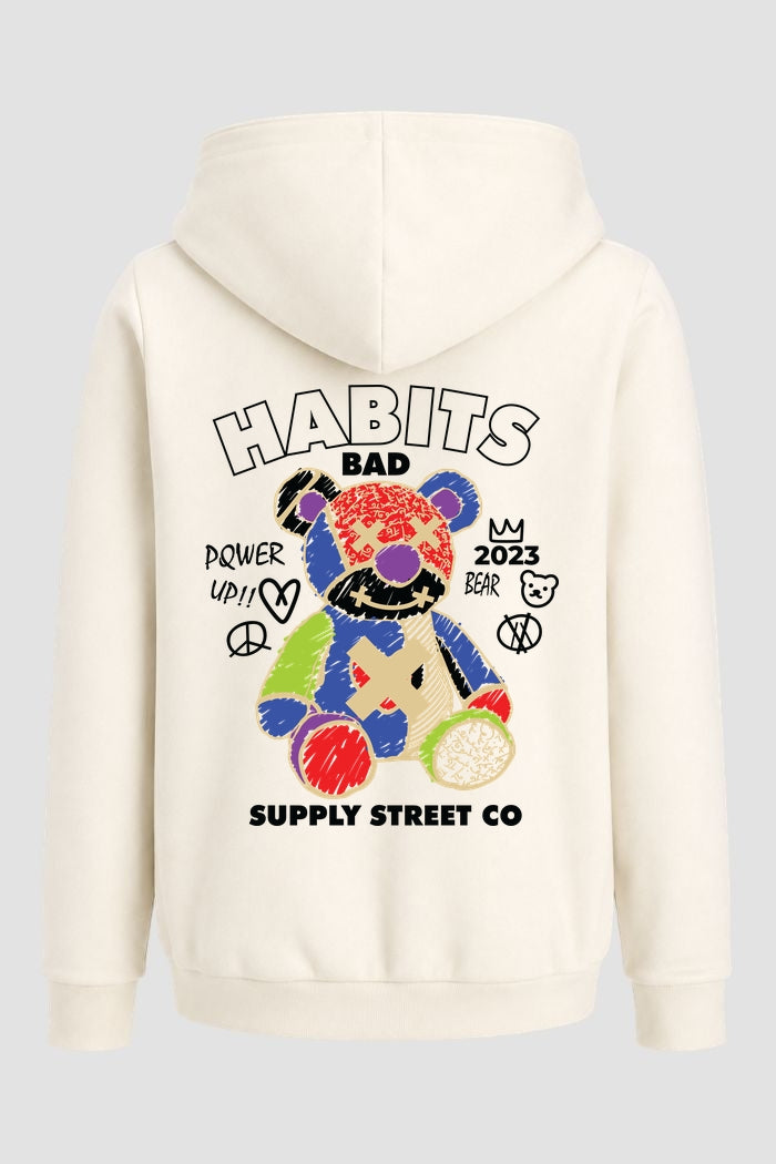 Moletom Canguru Streetwear Unissex Com Capuz | Bad Habits Est.453-454