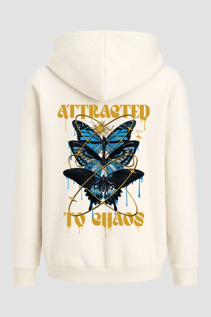 Moletom Canguru Streetwear Unissex Com Capuz | Attracted To Chaos Est 457-458