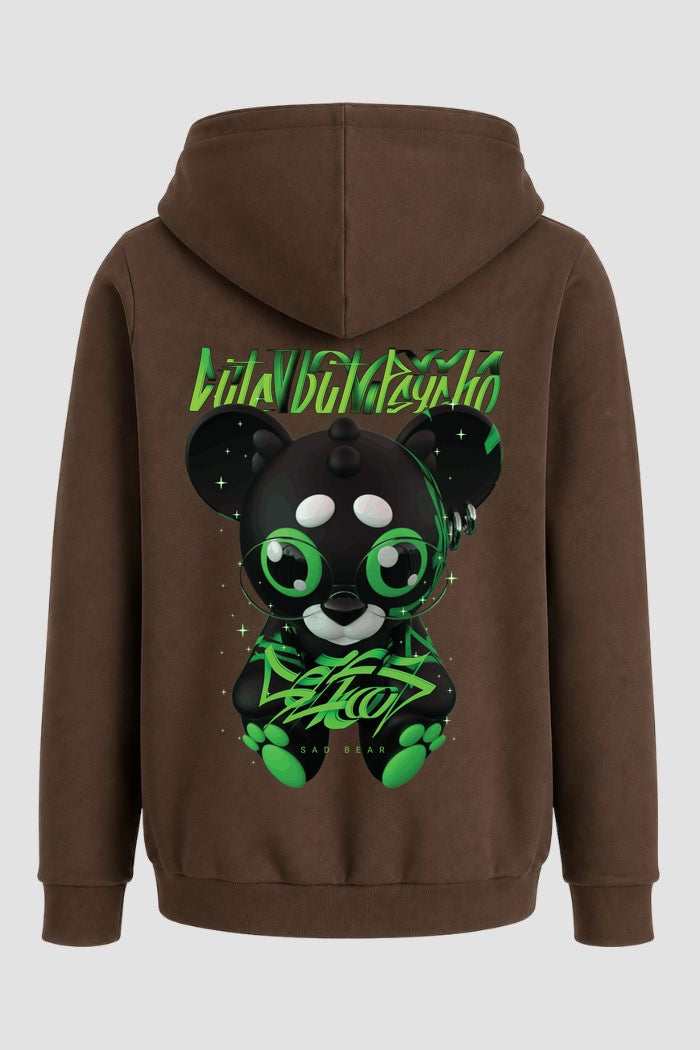 Moletom Canguru Streetwear Unissex Com Capuz | Cute Psycho Est.460