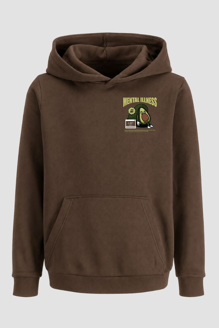 Moletom Canguru Streetwear Unissex Com Capuz | Mental Illness Est.469-470