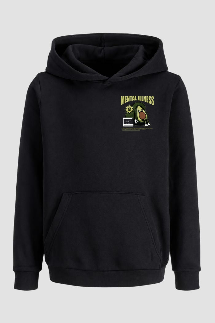 Moletom Canguru Streetwear Unissex Com Capuz | Mental Illness Est.469-470