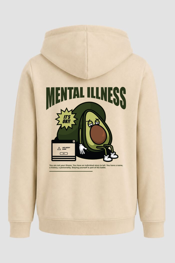 Moletom Canguru Streetwear Unissex Com Capuz | Mental Illness Est.469-470