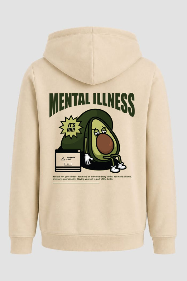 Moletom Canguru Streetwear Unissex Com Capuz | Mental Illness Est.469-470