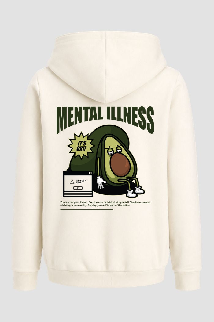 Moletom Canguru Streetwear Unissex Com Capuz | Mental Illness Est.469-470
