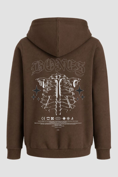 Moletom Canguru Streetwear Unissex Com Capuz | Bones EST. 473-474