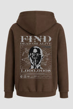 Moletom Canguru Streetwear Unissex Com Capuz | Find Dead Or Alive Est.477-478