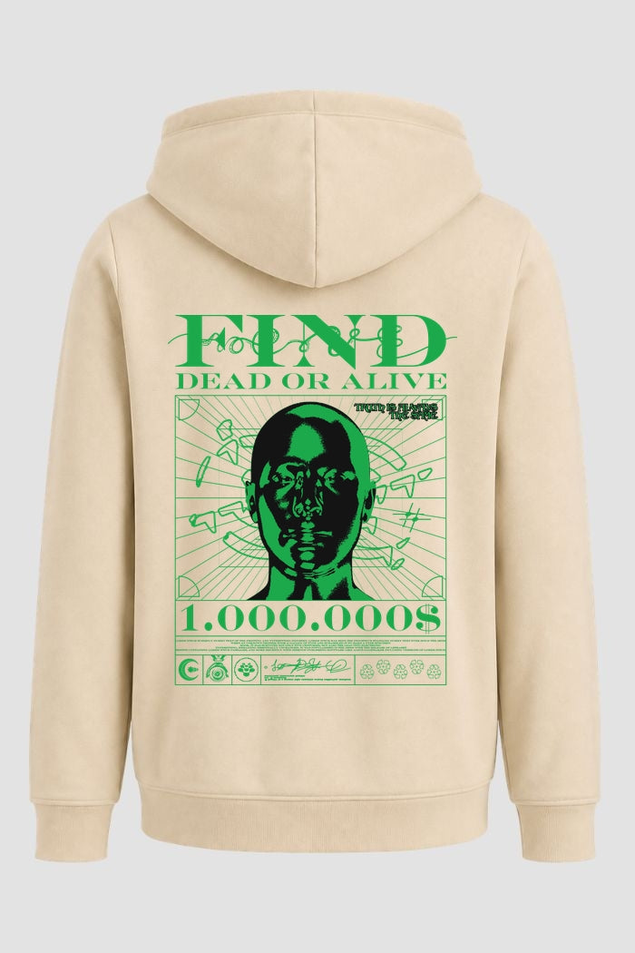 Moletom Canguru Streetwear Unissex Com Capuz | Find Dead Or Alive Est.477-478