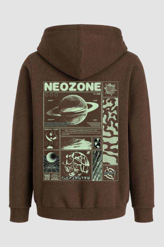 Moletom Canguru Streetwear Unissex Com Capuz | Neozone Saturn Est.479-480