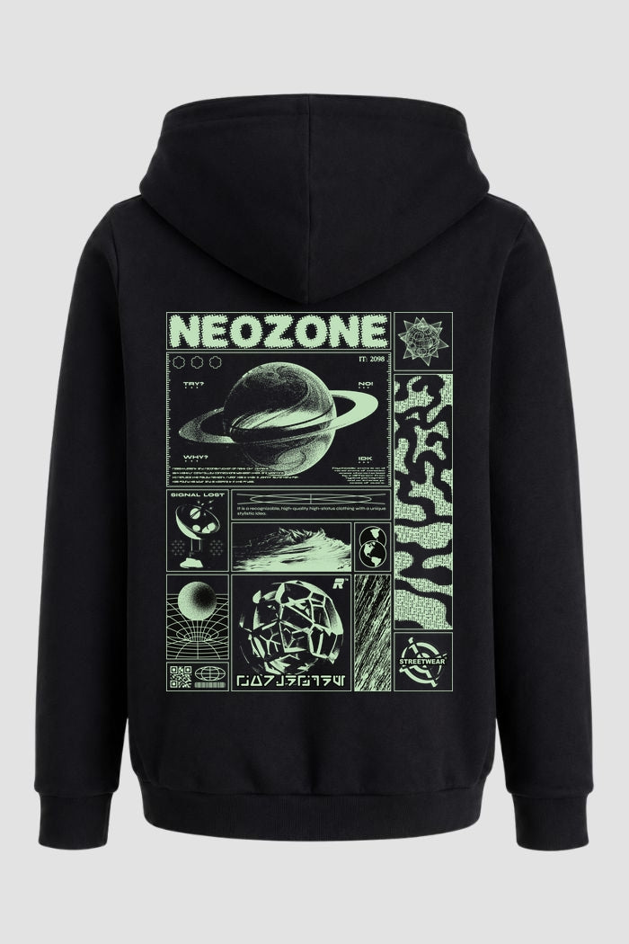 Moletom Canguru Streetwear Unissex Com Capuz | Neozone Saturn Est.479-480