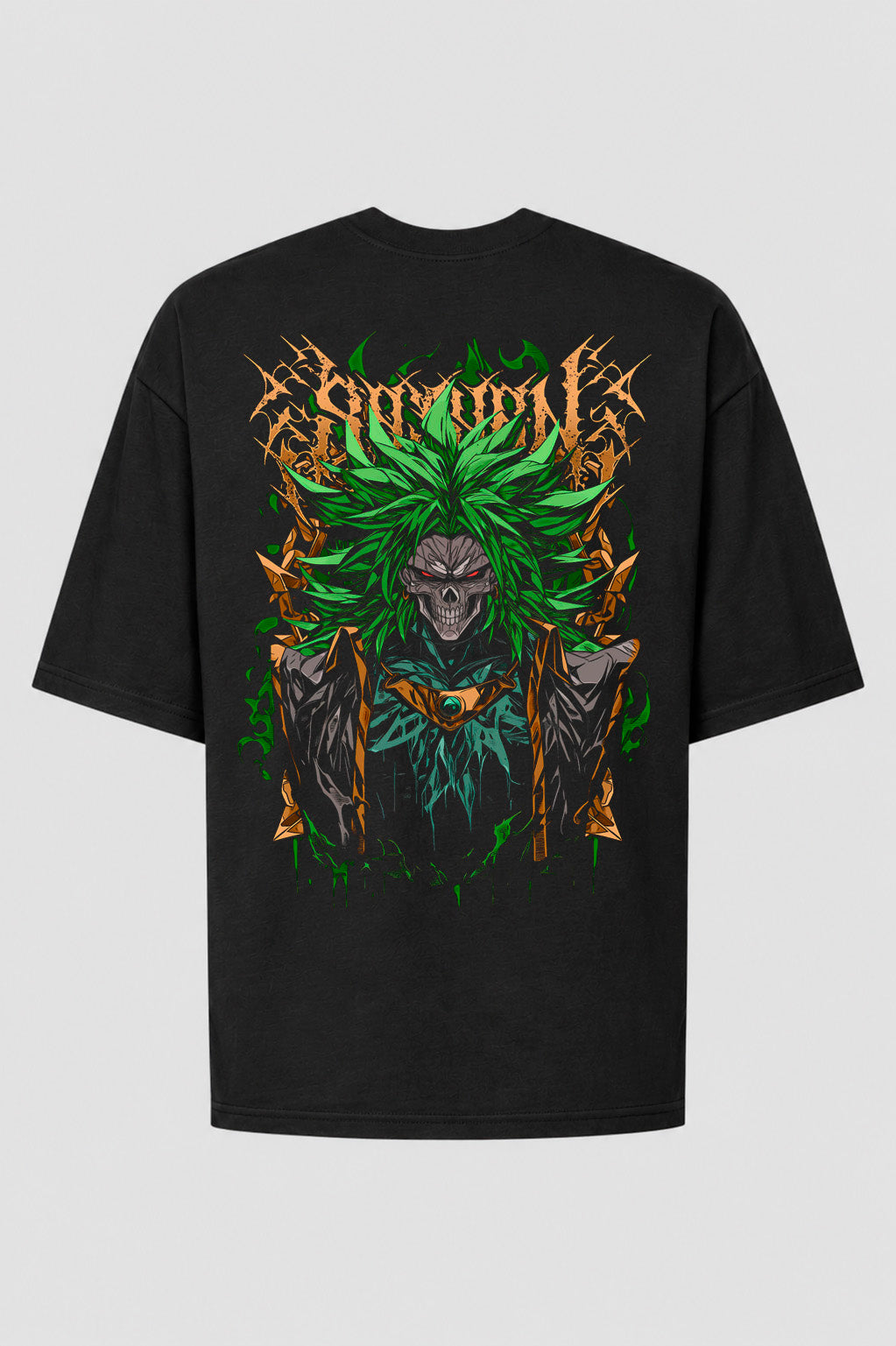 Camiseta Oversized Treino Academia - Broly Heavy Metal