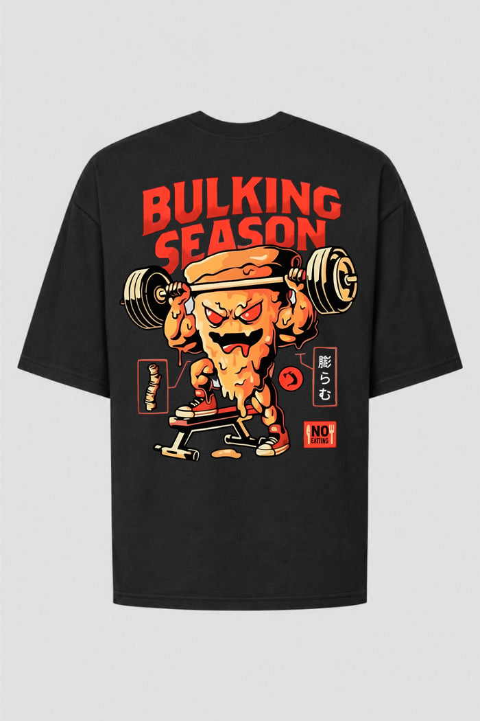 Camiseta Oversized Treino Academia - Bulking Season