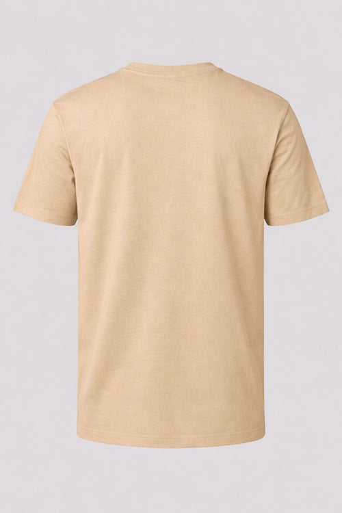 Camiseta Basica 100% Algodão Masculina - Bege
