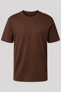 Camiseta Basica 100% Algodão Masculina - Marrom