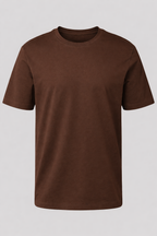Camiseta Basica 100% Algodão Masculina - Marrom
