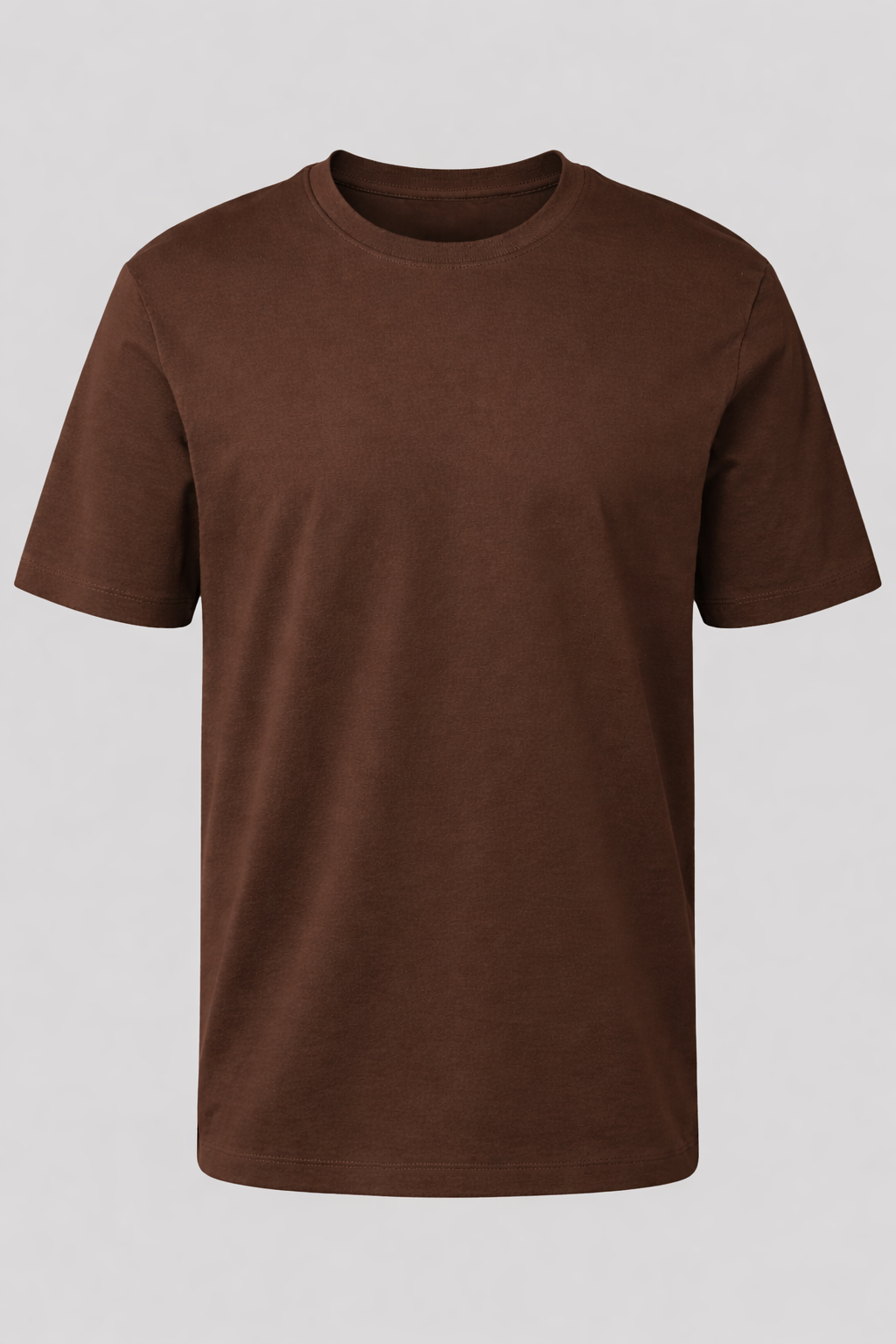 Camiseta Basica 100% Algodão Masculina - Marrom