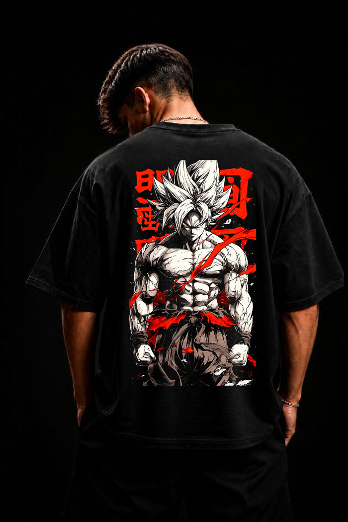 Camiseta Oversized Treino Academia - Goku Prime Sayajin
