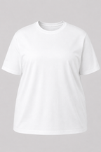 Camiseta Plus Size 100% Algodão Masculina G1 G2 G3 - Branco
