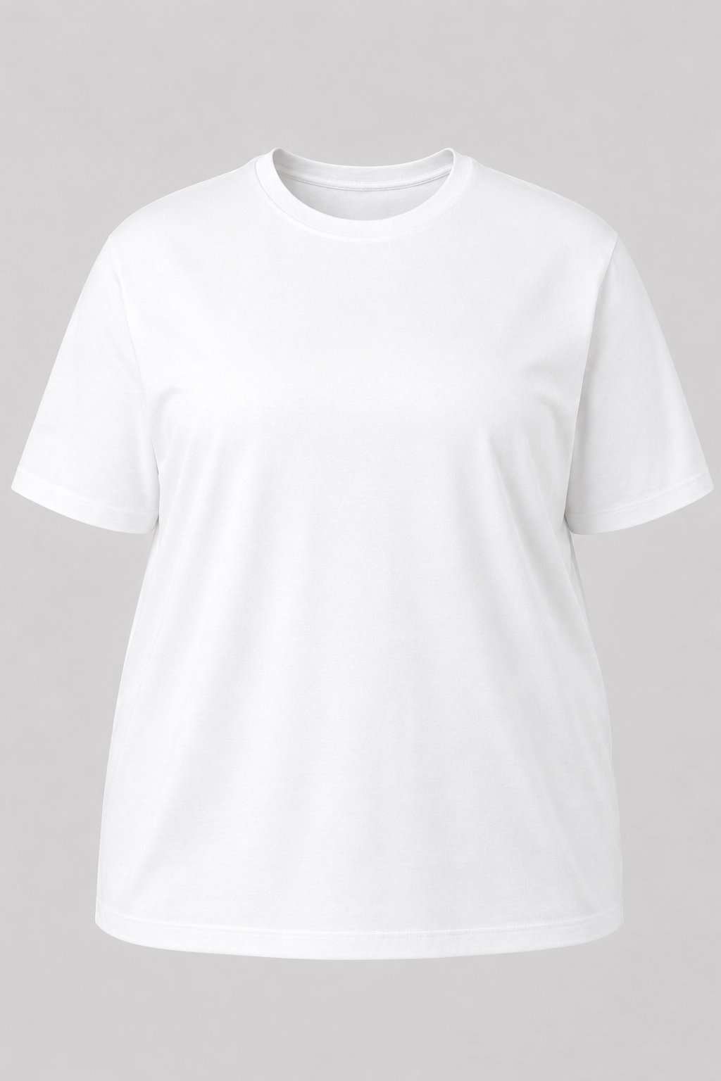 Camiseta Plus Size 100% Algodão Masculina G1 G2 G3 - Branco