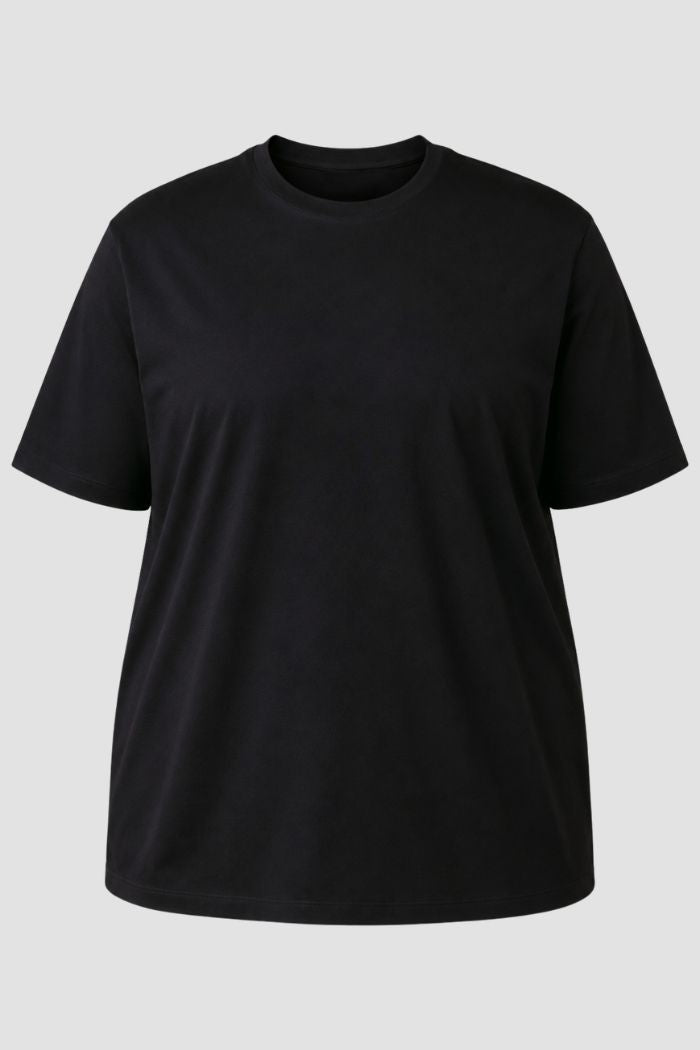 Camiseta Plus Size 100% Algodão Masculina G1 G2 G3 - Preto