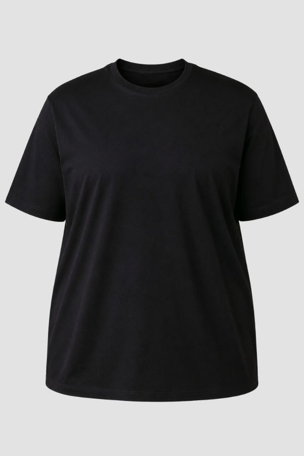 Camiseta Plus Size 100% Algodão Masculina G1 G2 G3 - Preto