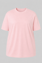 Camiseta Plus Size 100% Algodão Masculina G1 G2 G3 - Rosa Claro