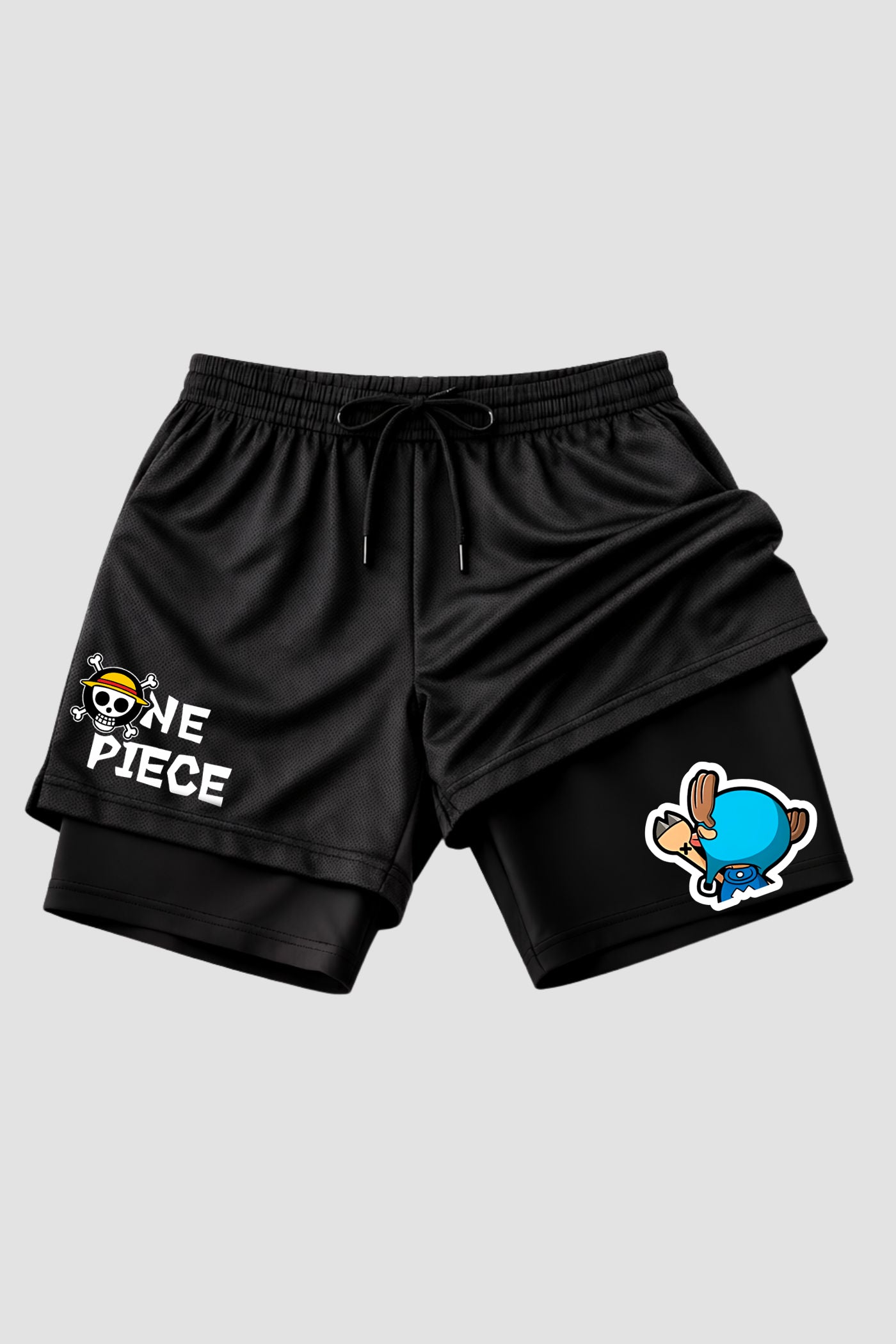 Short 2 em 1 Dryfit + Short Compressão - One Piece Chopper